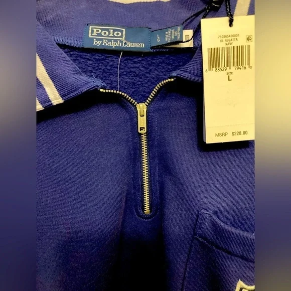 NWT Polo Ralph Lauren 1/4 Zip Size Large - Picture 2 of 3